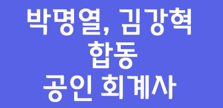 박명열, 김강혁 합동 공인 회계사